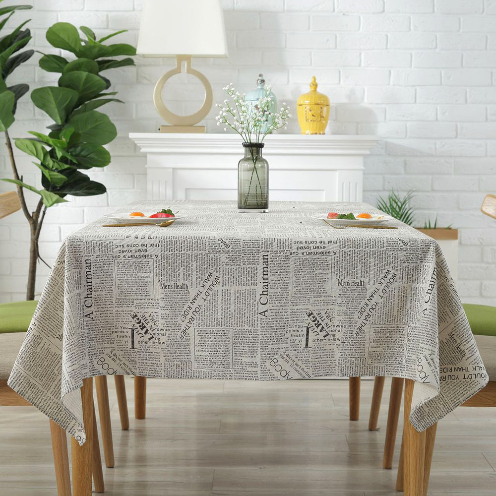 매거진 사각 식탁보( 140x 200 cm) 린넨 테이블보 DT 1284864 커버 - 메인 이미지