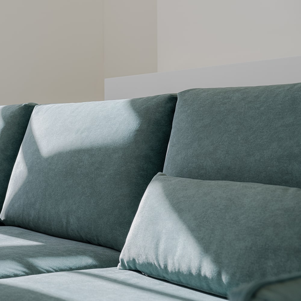 헨지디자인 밀크 갤럭시 4인용 패브릭 소파 홈카페 신혼가구