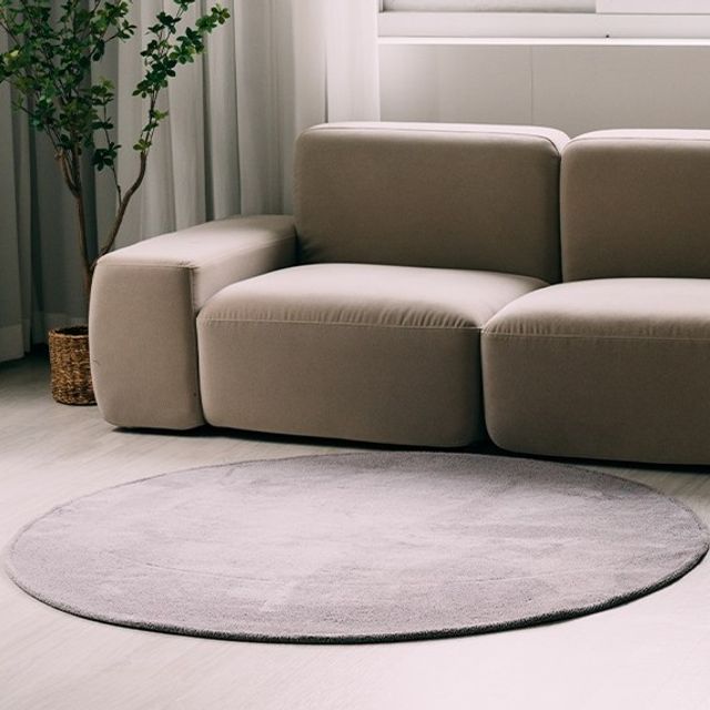 인디아 원형 러그 카페트 100 대자리 대나무 소파 패드