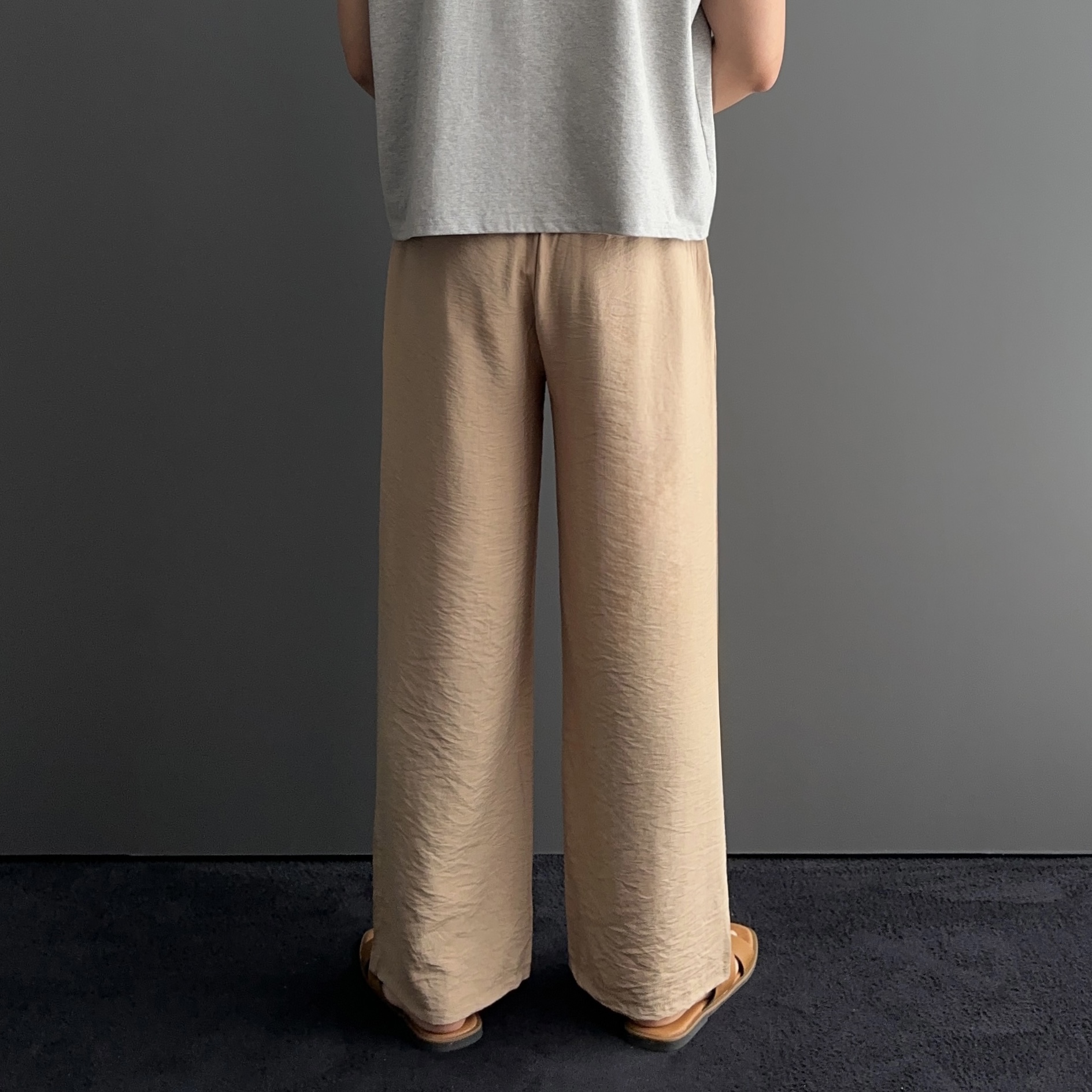 마바지 남자린넨팬츠 남자여름긴바지 - 상세 이미지 5