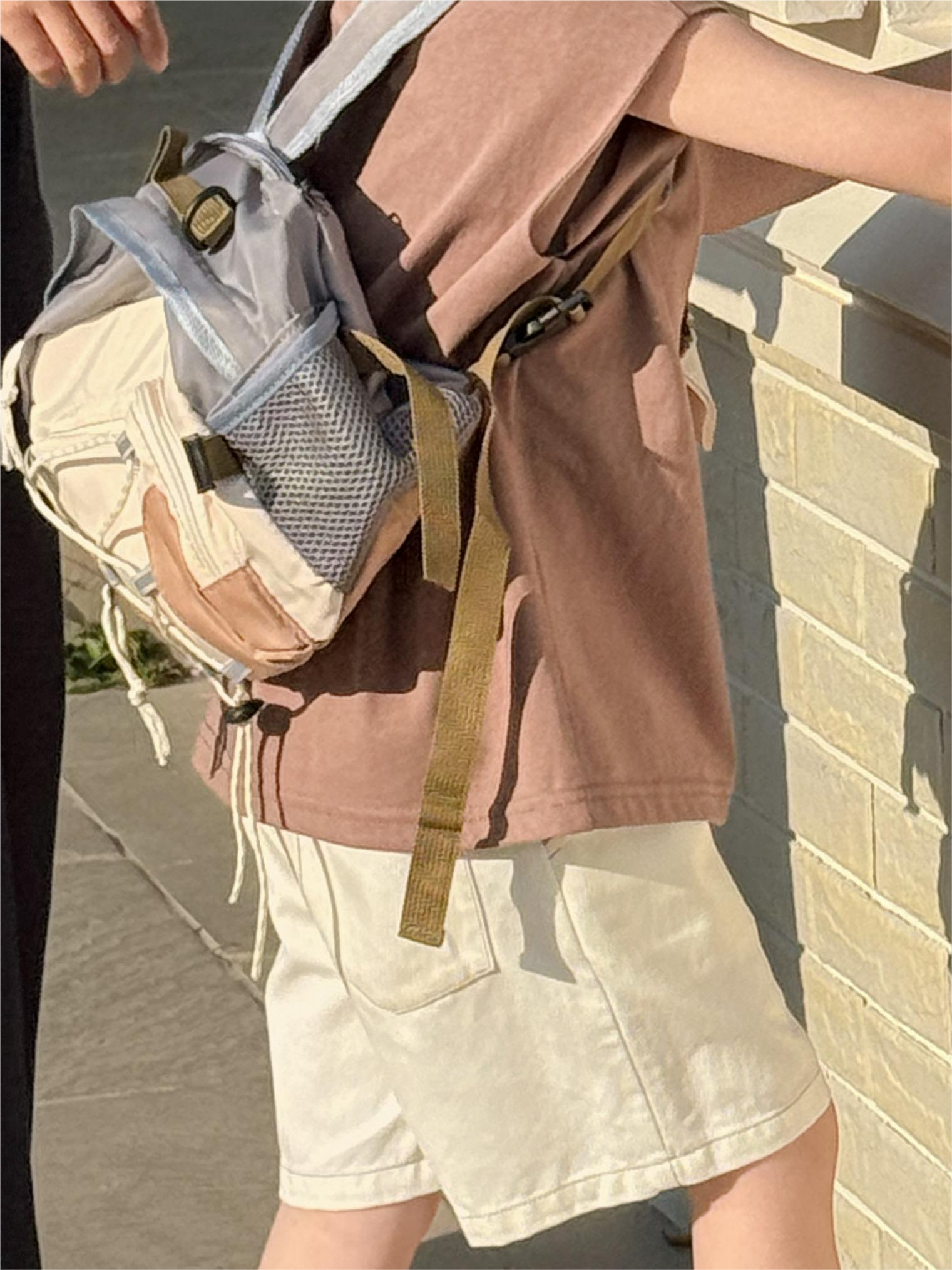 Irene's Closet 컬러블럭 다용도 미니 레저백 세컨드백 유아 주니어 사계절