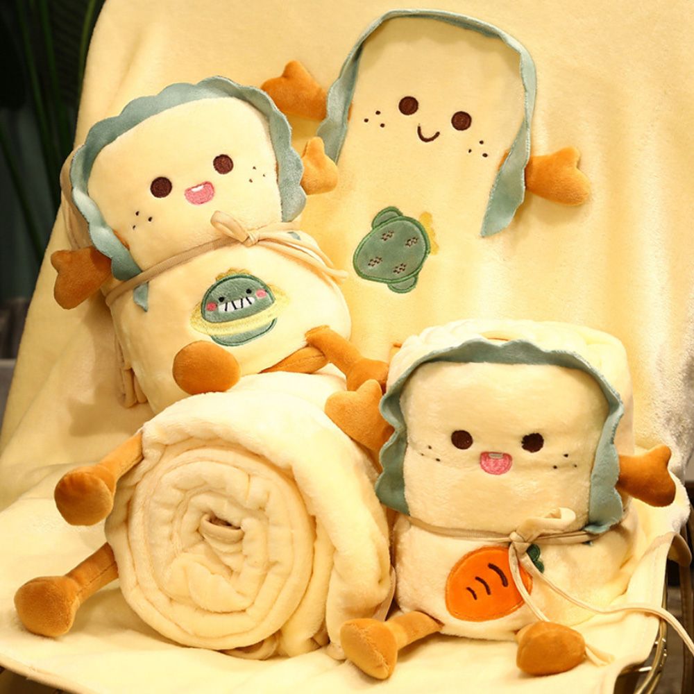 귀여운 극세사 캐릭터 무릎 담요 휴대용 사무실