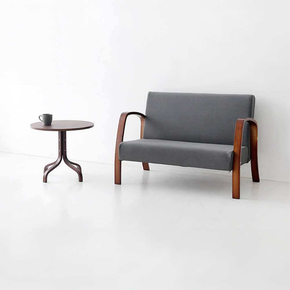 벤우드 2인 소파 YC12AD 브라운/아이보리, 2인용