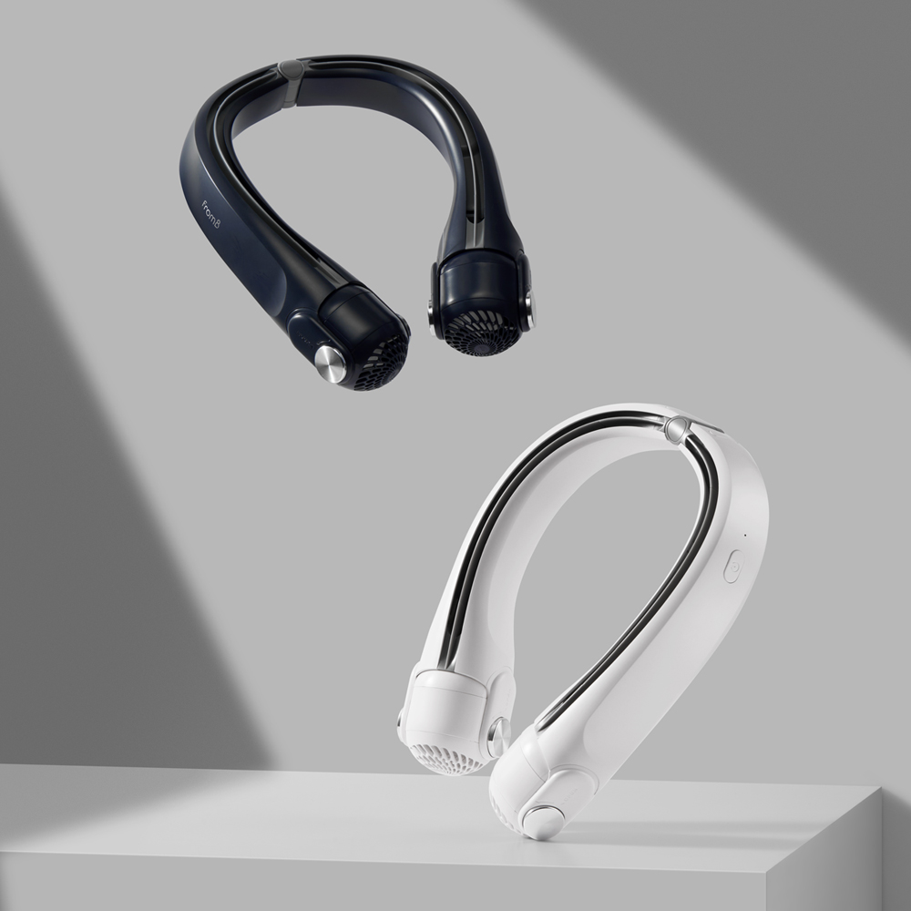 프롬비 휴대용 무선 터보 넥밴드 넥쿨러 선풍기 FG258 넥풍기 오션네이비 - 상세 이미지 3