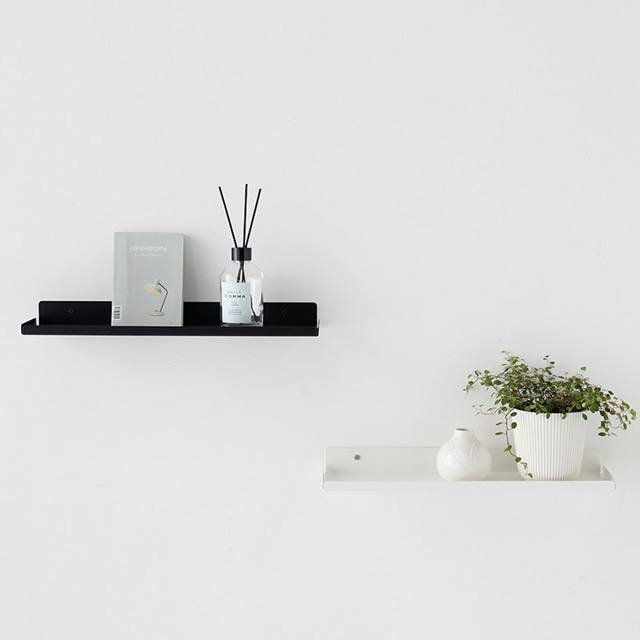 KRUSS 벽선반 43.5x12x4 435x120x40mm, 4단, 블랙 8867.6281 - 상세 이미지 3