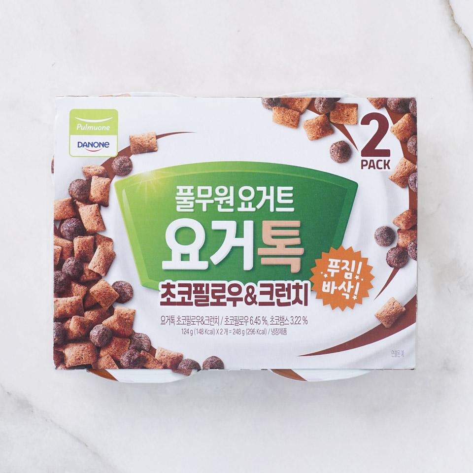 메가마트 풀무원 요거톡 초코필로우  124gx2 - 상품 이미지