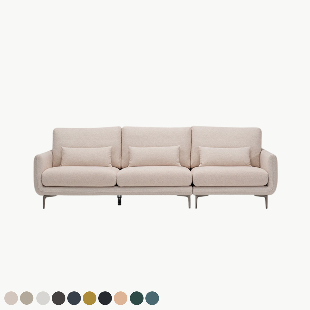 헨지디자인 밀크 부클레 딘 4인용 패브릭소파 홈카페 신혼가구