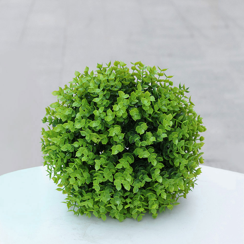 그린 인테리어 장식 인조 잔디볼( 24 cm) (여린잎) 새싹 인조잔디 조경 모조 모형 - 상품 이미지