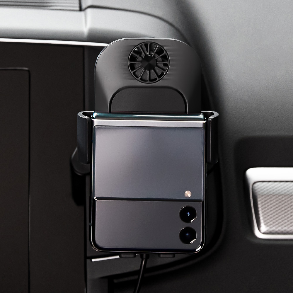 오아 와이더C 차량용 핸드폰 거치대 쿨링팬 고속 무선 충전기