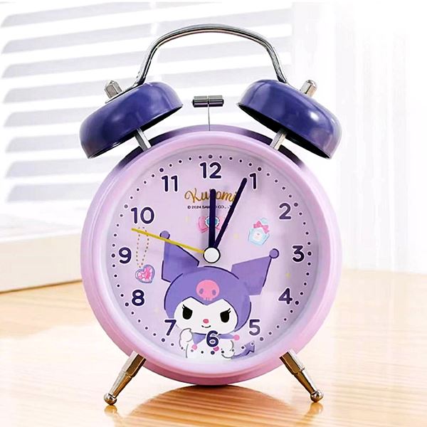 컬러풀 산리오 쿠로미 알람 시계 캐릭터 자명종