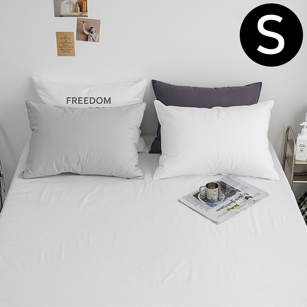 해피니 샤이니 40 수 순면 홑 매트리스 커버 싱글 S (화이트) 침대