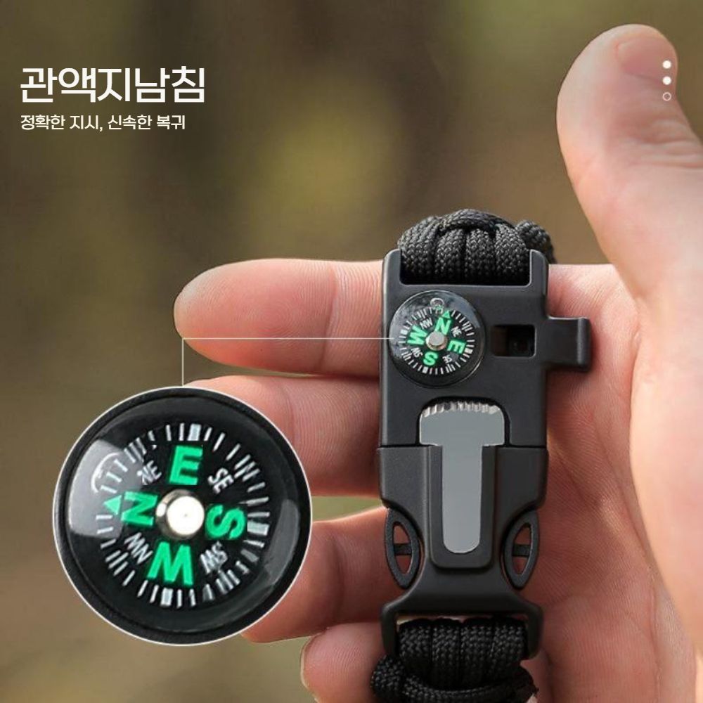 어메이즈핏 티렉스3 스트랩 나침판 호루라디 다기능 전술 벨크로 조절식 밴드 - 상세 이미지 2