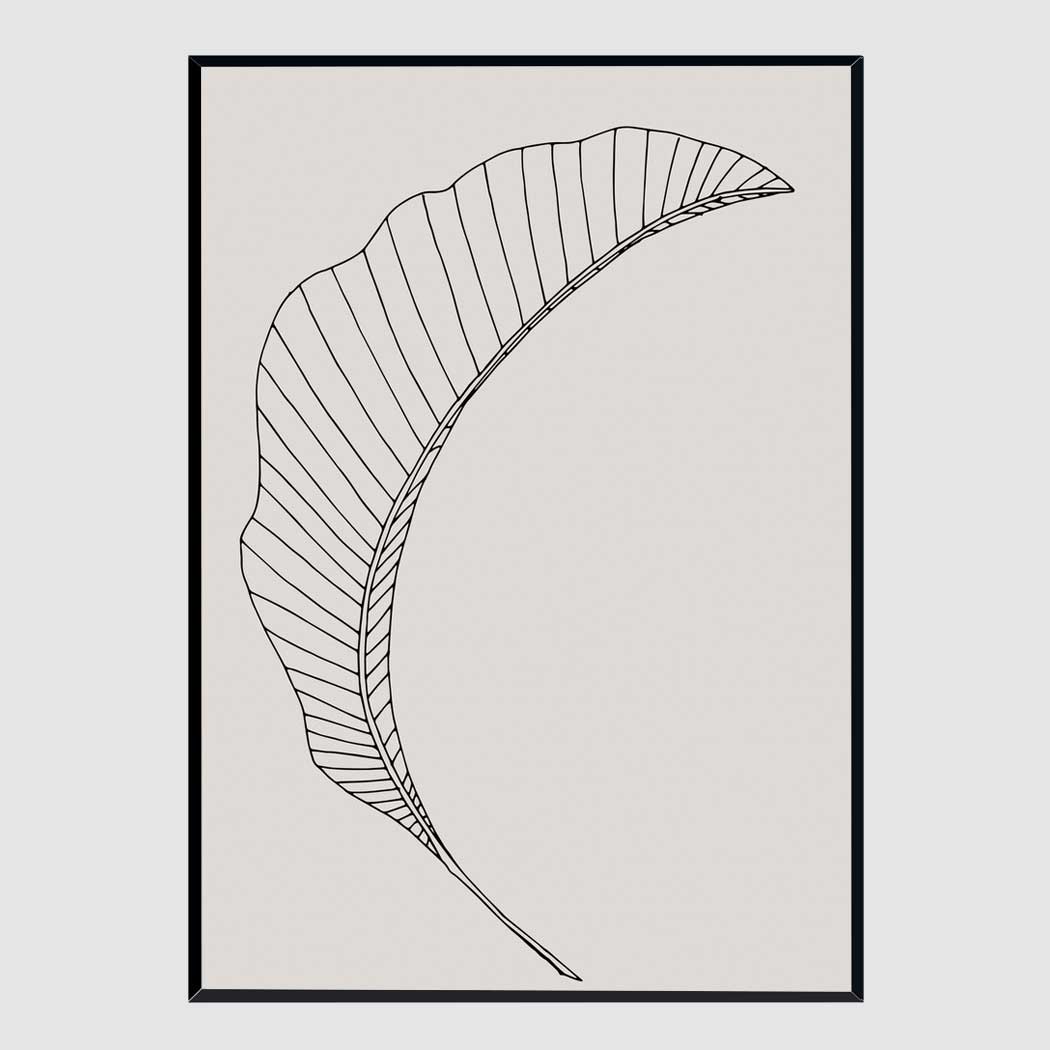 소품 액자 Banana Leaf Canvas A3 사이즈 가벼운 몰딩 대형 프레임 제작 - 상품 이미지