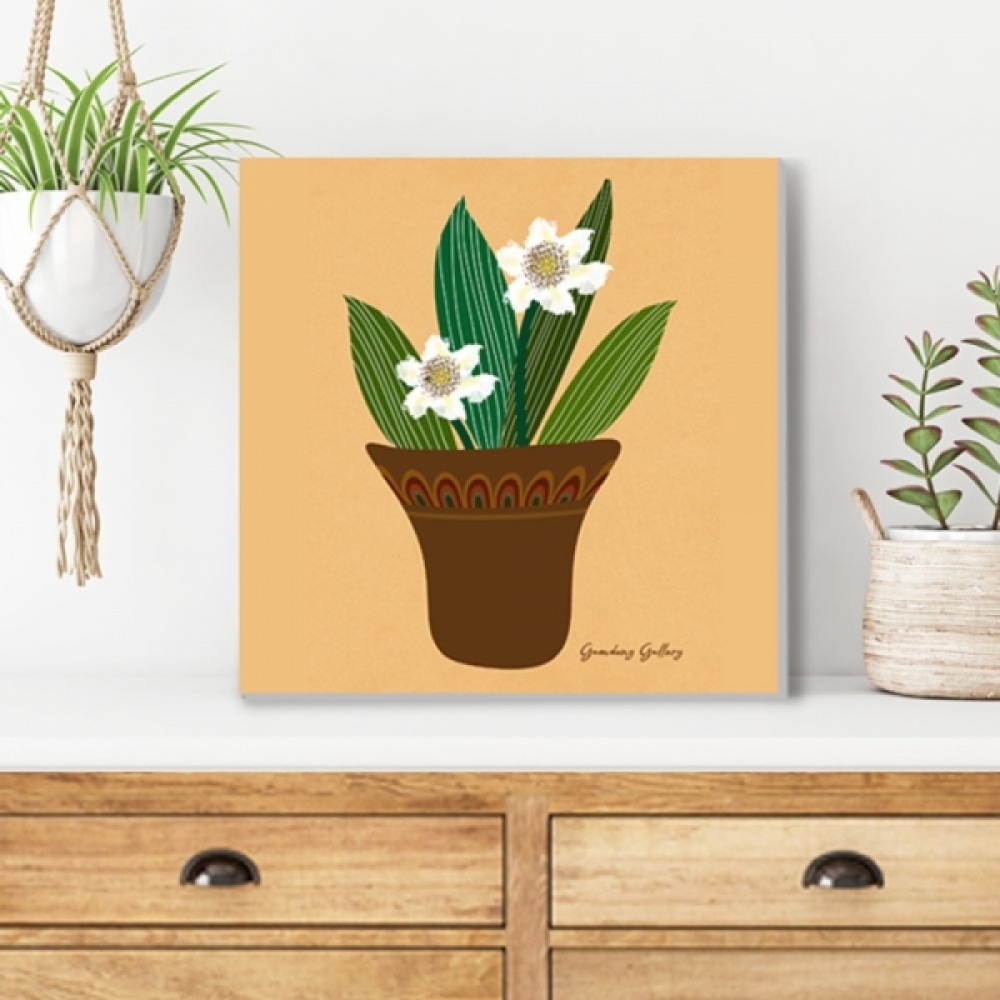 북유럽 그림 액자 꽃병 화병 인테리어 30C VASE5 꽃그림 - 메인 이미지