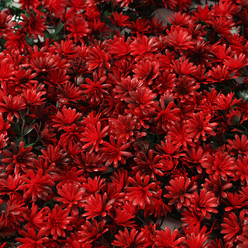 인테리어 정원 벽장식 인조잔디( 50x cm) (레드) 인공 가짜 모조 조경 매트