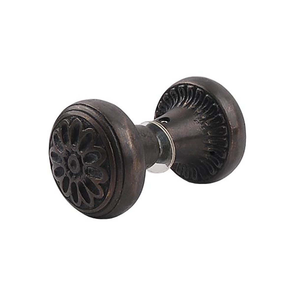 VCB 주물 국화 마주 손잡이 가구 인테리어 문손잡이 고정 그립핸들 베란다문 발코니문