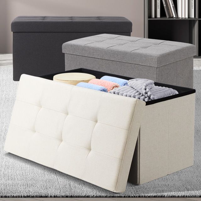 스툴 대형 수납형 의자 벤치 패브릭 현관 소파 발받침 스툴의자 낮은 보조 스톨 화장대