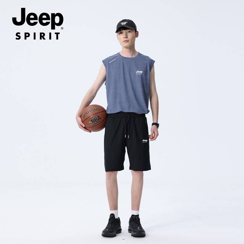JEEP 지프 남자 트레이닝복 세트 여름 헬스복 운동복 - 상세 이미지 3
