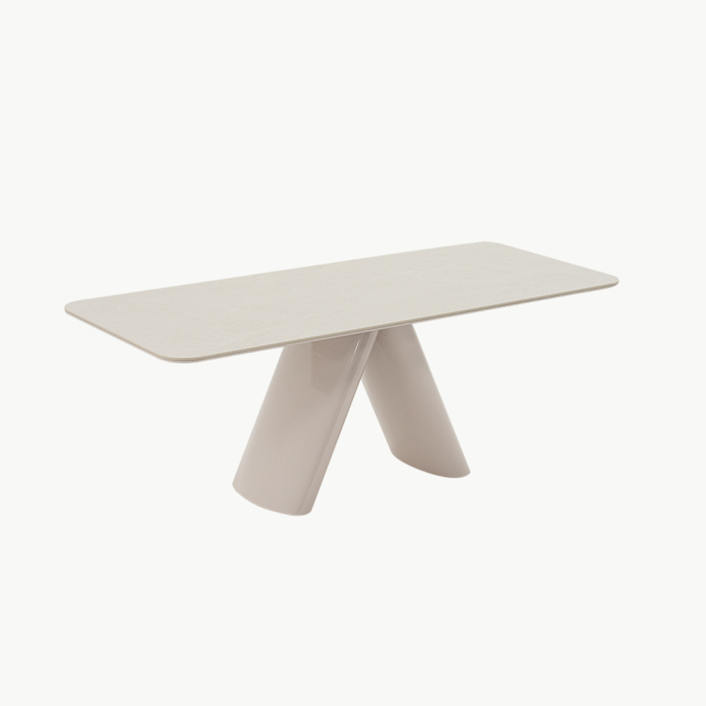 헨지디자인 비노 샌드 베이지 다이닝 세라믹 테이블 인테리어 식탁 신혼가구