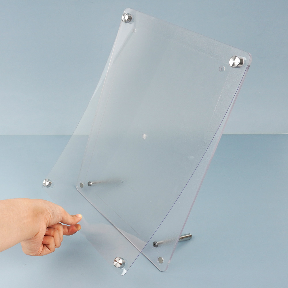 자석 프레임 가로세로 겸용 반투명 액자 A4 A3 홍보판 메모 꽂이 부착용 카달로그