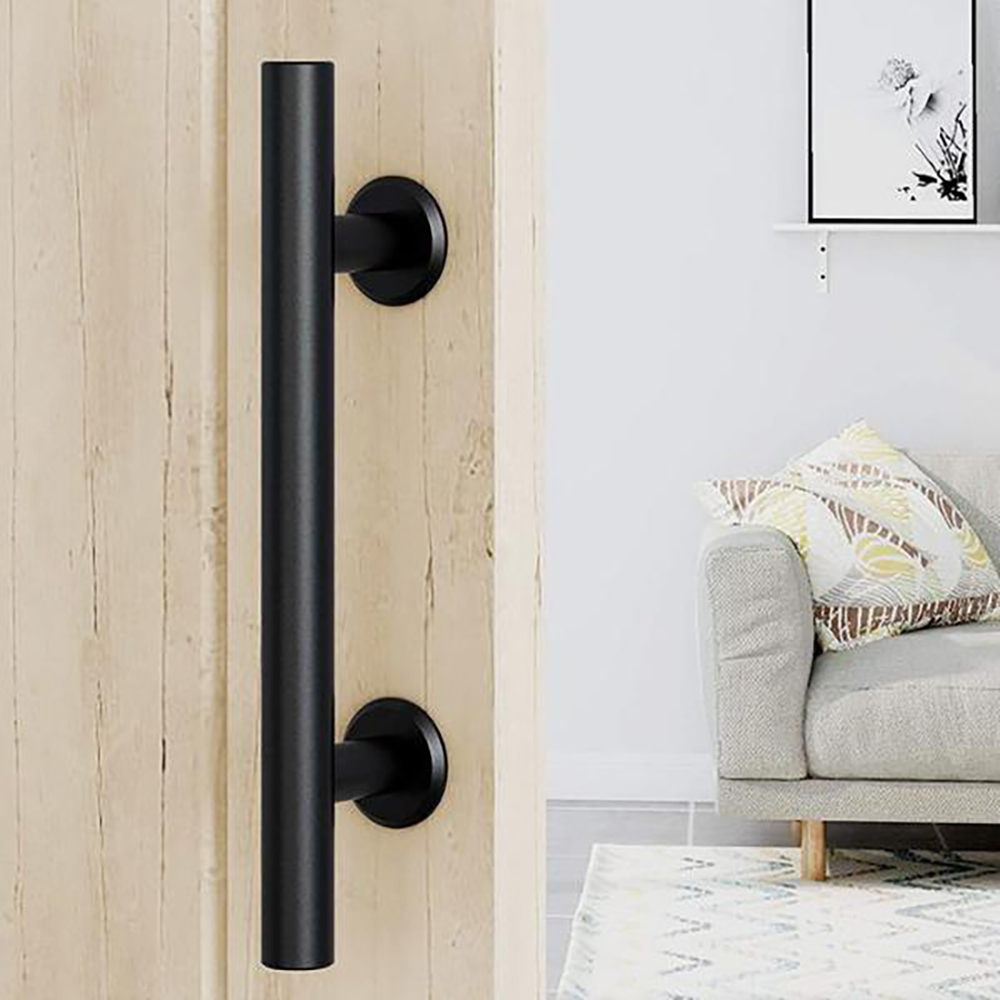 VCB 목문용 슬라이딩 손잡이 미닫이문용 블랙 가구 인테리어 문손잡이 고정 그립핸들