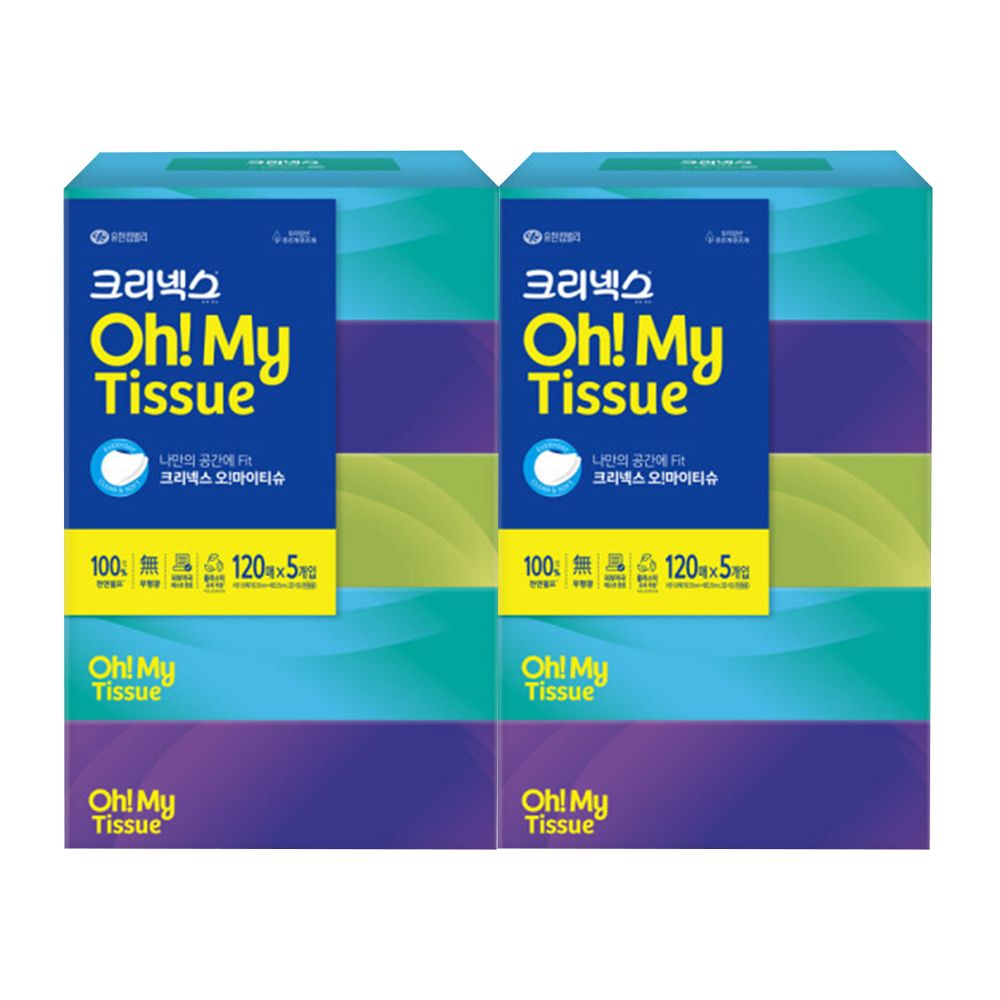 크리넥스 오마이티슈 120매X5입X2팩