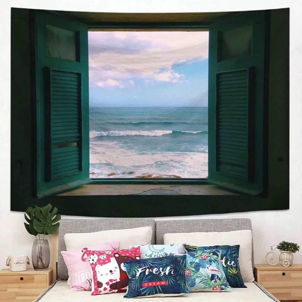 다루미 대형 패브릭 포스터 벽인테리어 창문 그림 창문1 소품