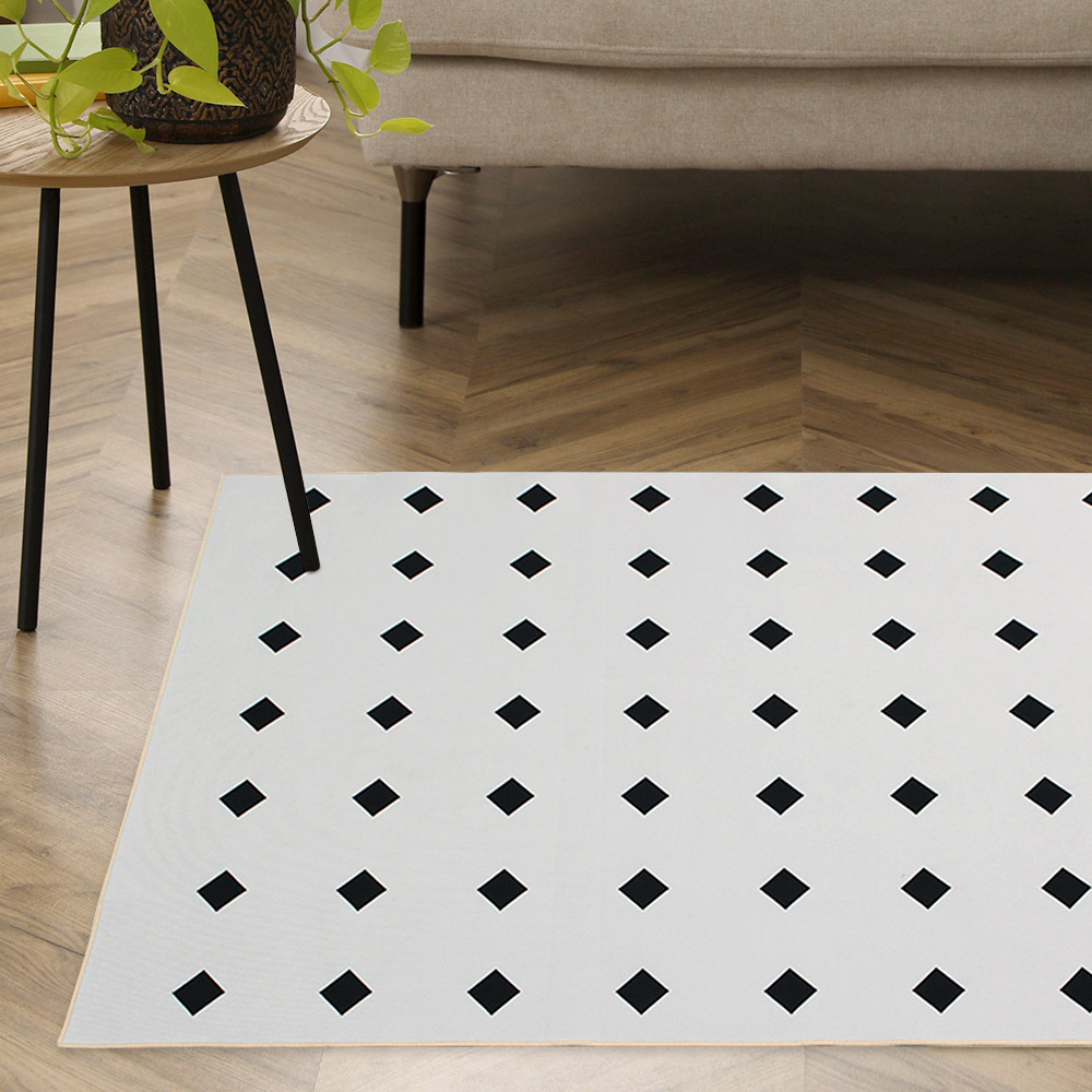 코지룸 논슬립 사각 러그 카페트 120x 160 cm (다이아) 매트 사계절 거실 침실