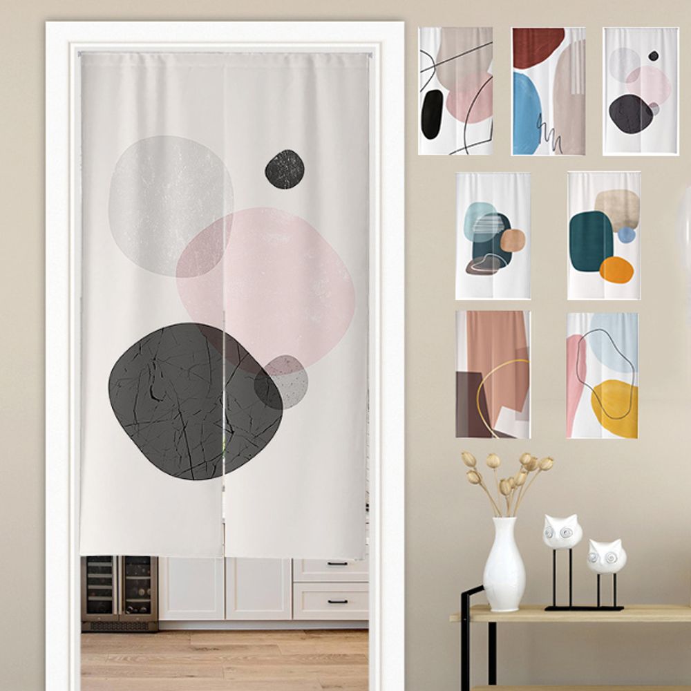 가림막 패브릭 커튼 주방 베란다 창문 공간 분리 현관 거실 중문 바람막이 거실용
