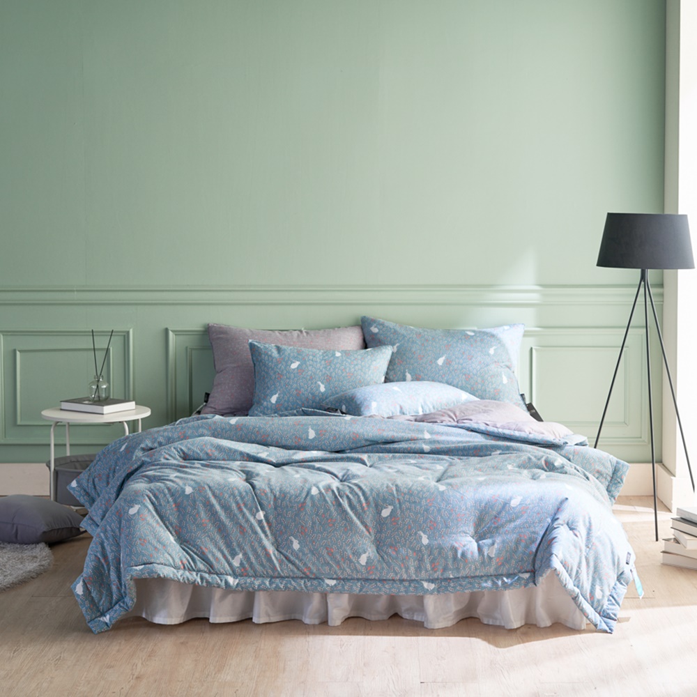 리빙 밸류 사계절 앨리 마이크로 차렵이불 먼지없는 부드러운 가벼운 봄이불 가을이불