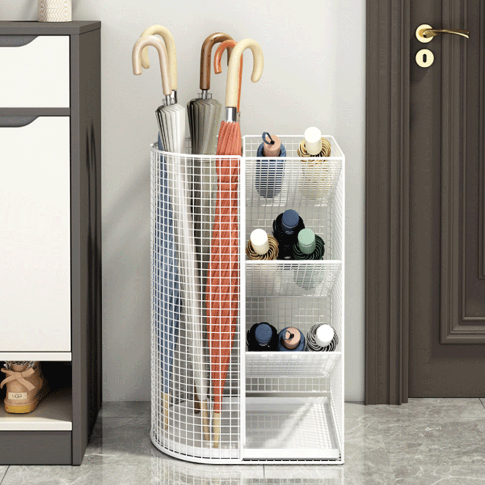 메쉬 철제 스탠드 대용량 우산 꽂이 카페 미용실 R02 보관함 정리