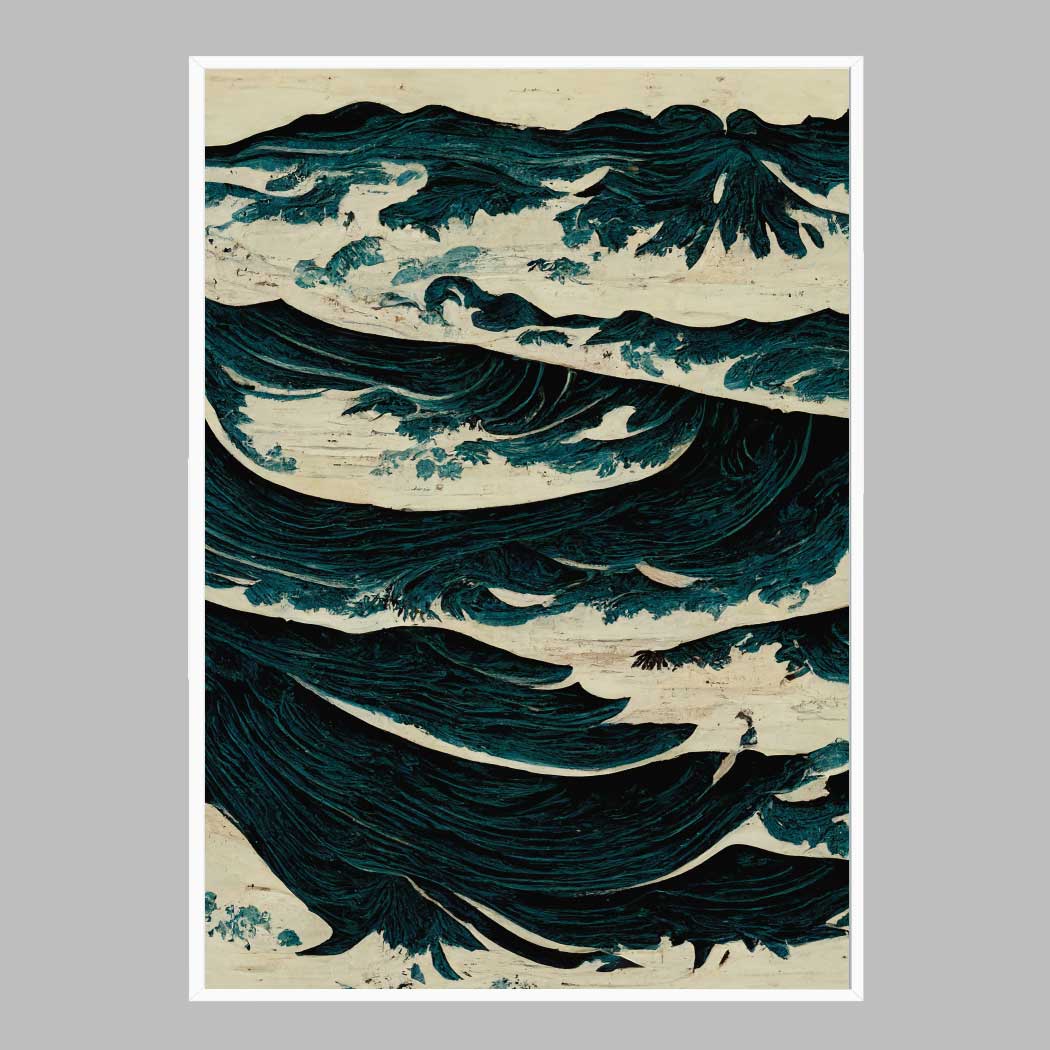 심플 인테리어 액자 Wild Sea A2 사이즈 가벼운 몰딩 대형 프레임 제작 웨딩 - 메인 이미지