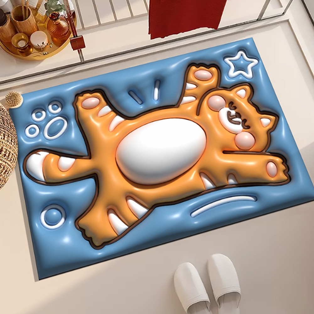 순간 흡수 규조토 착시 주방 욕실 발매트 (고양이) 욕실발 주방발 현관발 화장실발 싱크