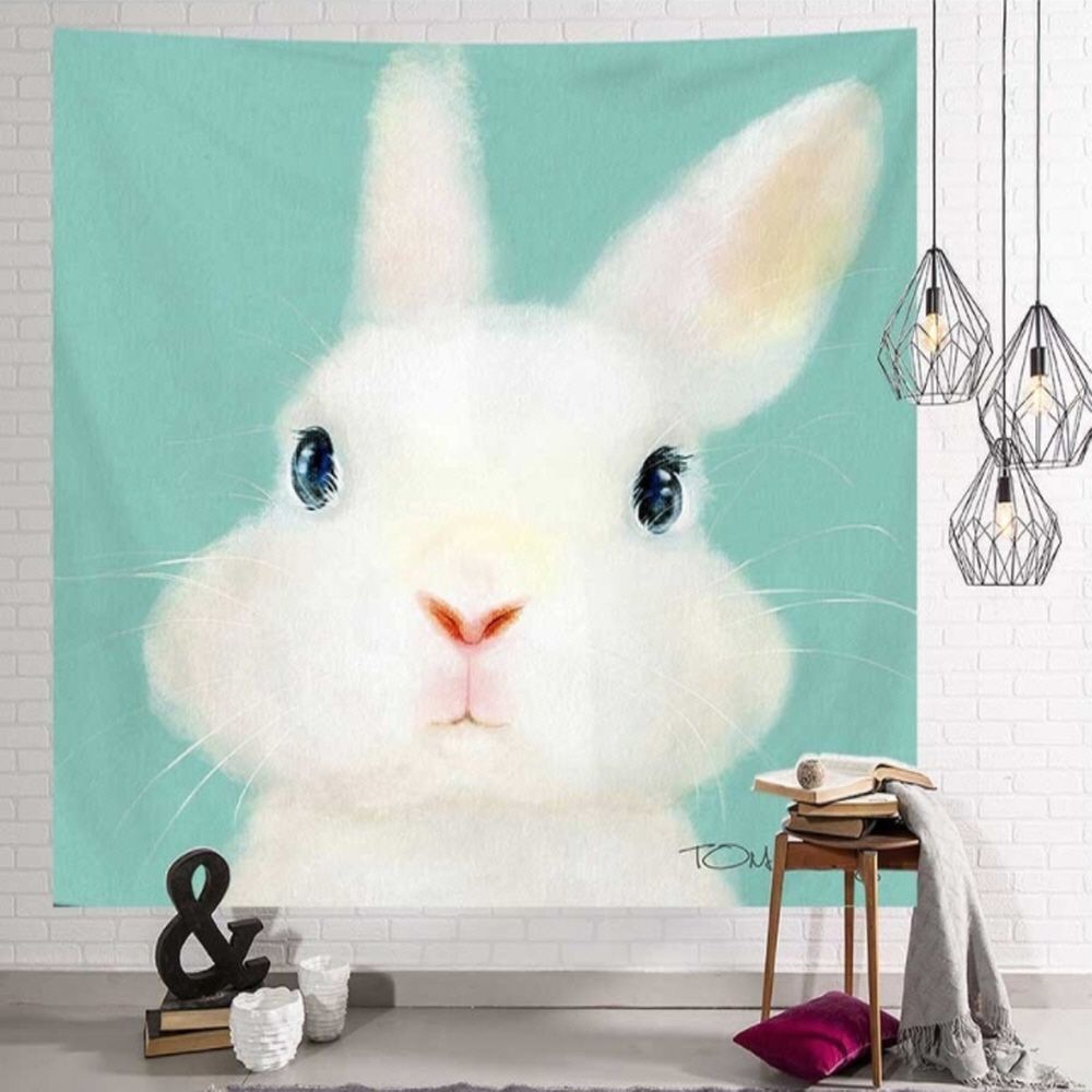 귀여운 동물 거실 공간 분리 패브릭 포스터 선택 대 가리개 가림막 인테리어 대형