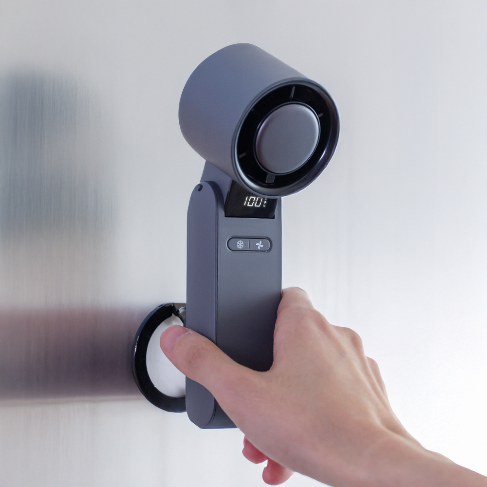 일리안 마그네틱 아이스팬 무선 휴대용 미니 냉각 손 선풍기