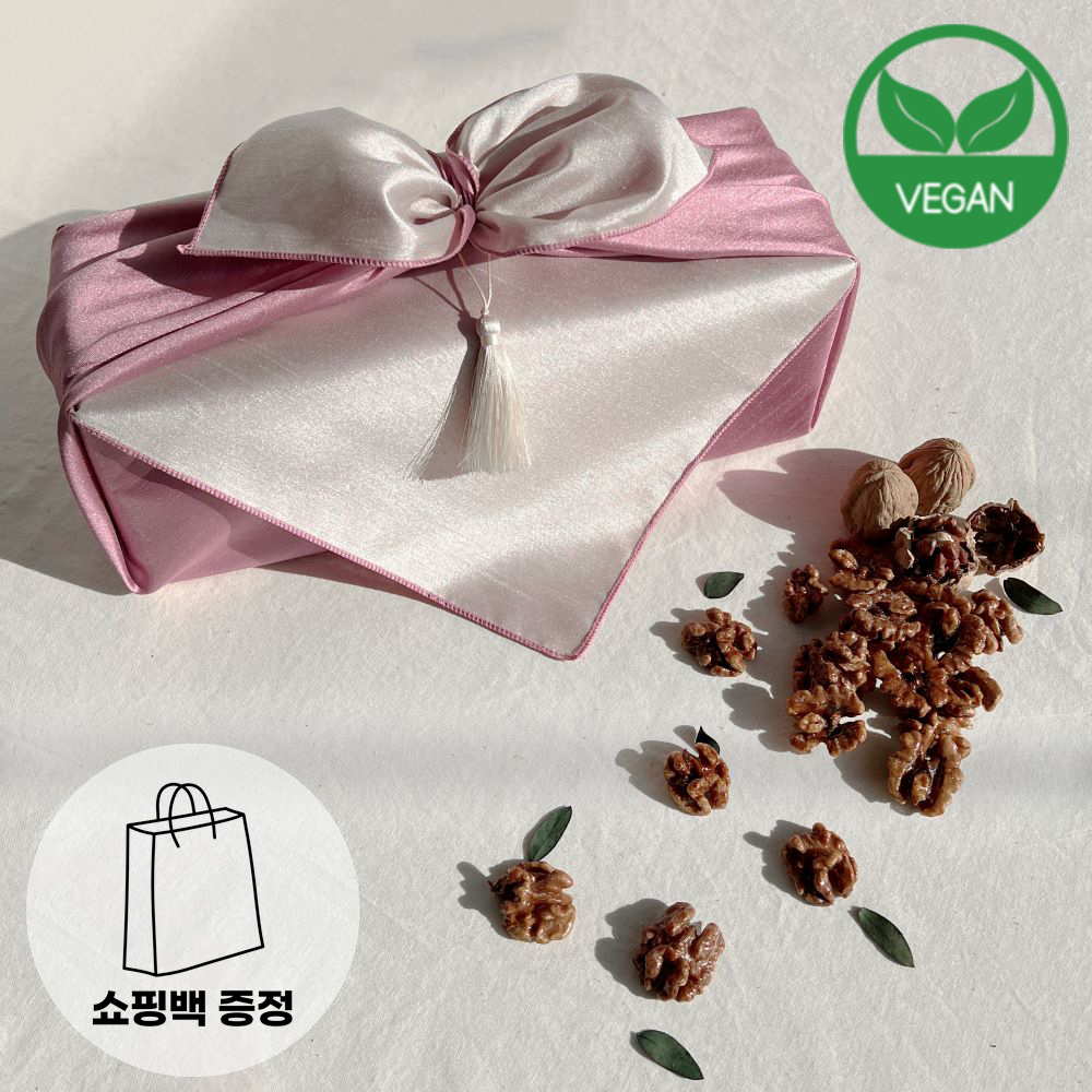 프리미엄 햇호두 한가위 호두강정 정과 임산부 추석 명절 선물세트 보자기 포장 15일분 - 상품 이미지