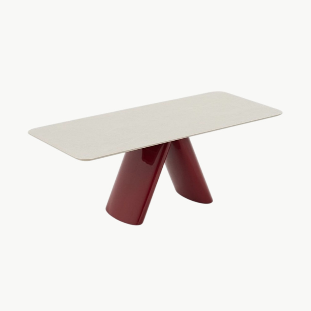 헨지디자인 비노 레드 다이닝 세라믹 테이블 인테리어 식탁 신혼가구