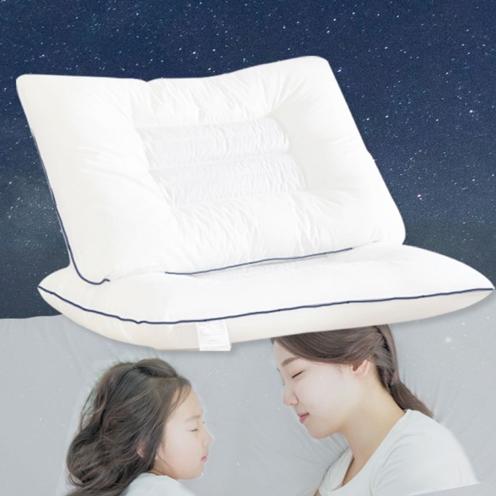 기능성 베개 경추 목편한 잠잘오는 수면 낮은 인체공 큰베개 솜베개