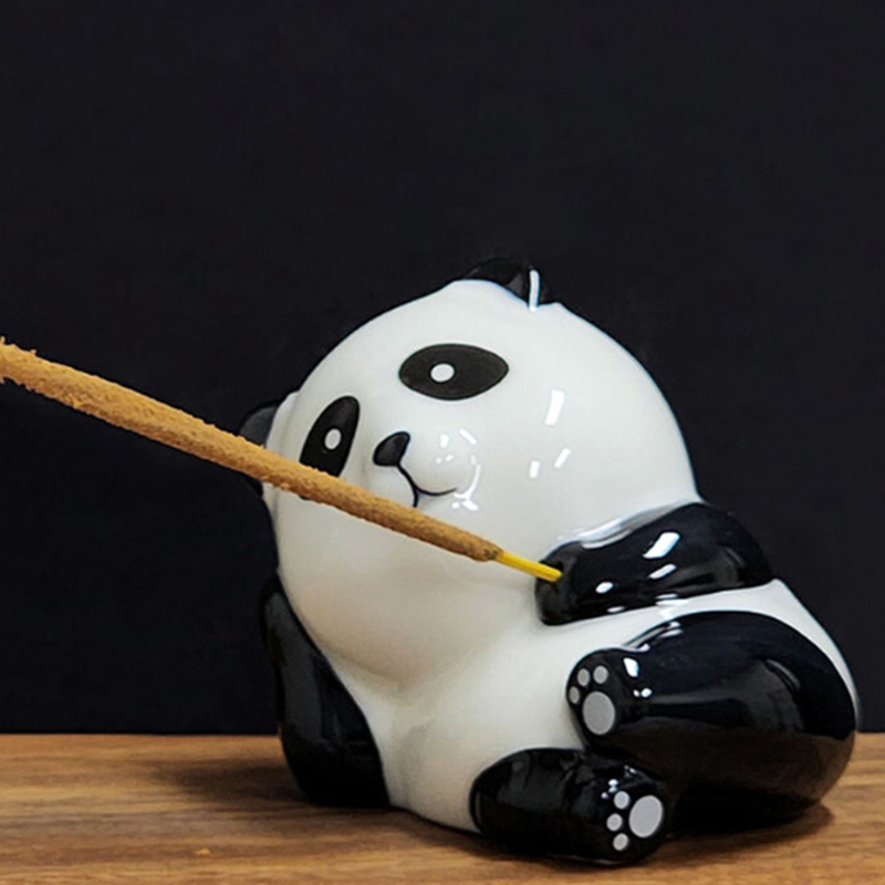 인센스 트레이 세라믹 향받침 홀더 판다A 스틱 향받침대 향홀더 챔버 도자기