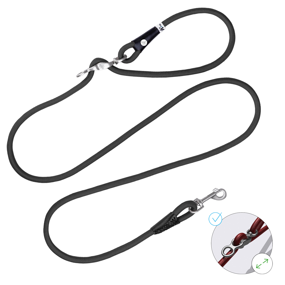 스위스 큘리 바리오 컴포트 핸즈프리 2m 리드줄 길이조절 블랙, FREE(One size)