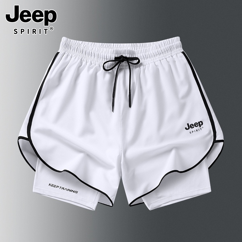JEEP 지프 여성 2in1 투인원 러닝 쇼츠 레깅스 반바지 - 상품 이미지