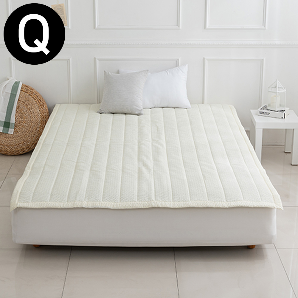 해피니 올데이 밴딩 패드 퀸 Q (레몬) (카 페트 겸용) 침대 매트 퀸침대 퀸매트