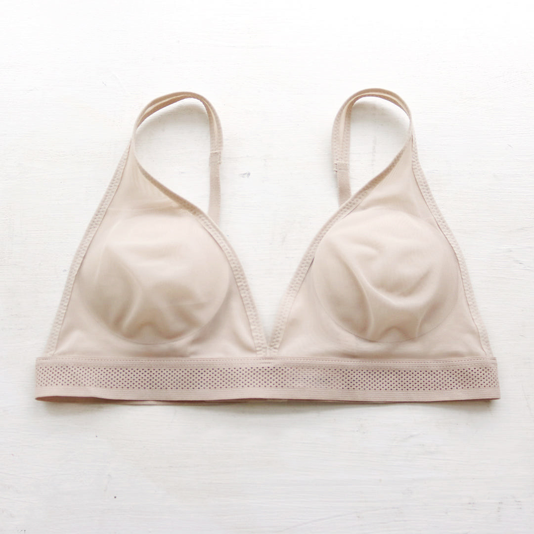 노와이어 메쉬 에어 브라렛, 여름 깃털 브래지어 - 상품 이미지