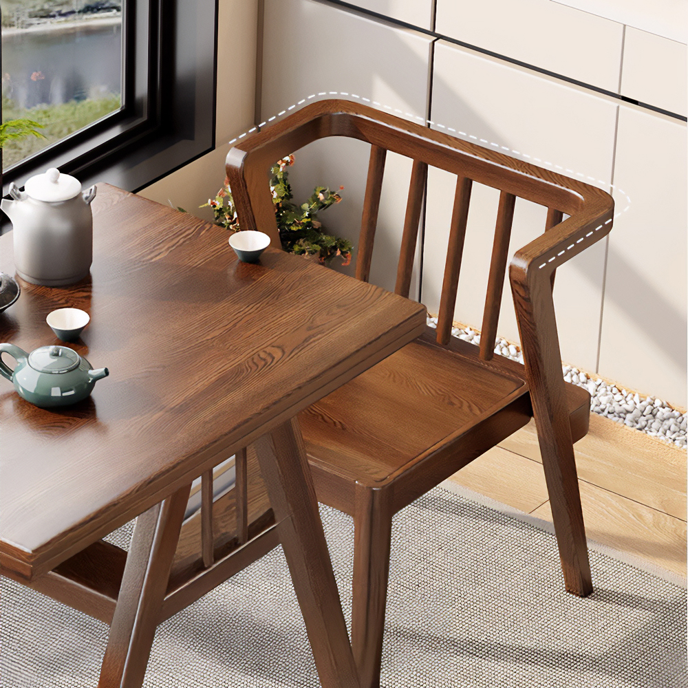 2인용 원목 식탁 낮은 2인 공간 활용 티 테이블 세트