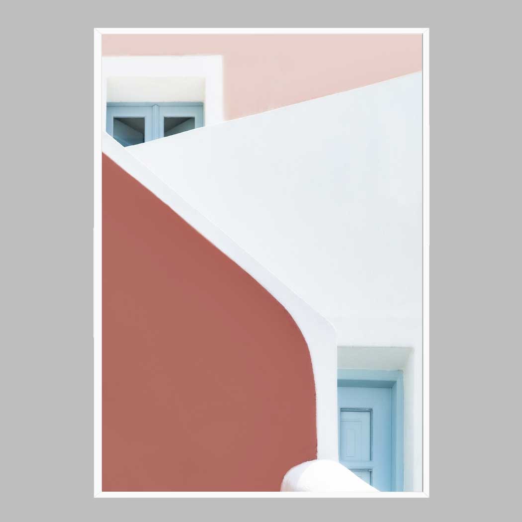 깔금한 액자 pastel pinks and blues A3 사이즈 가벼운 몰딩 대형 - 메인 이미지