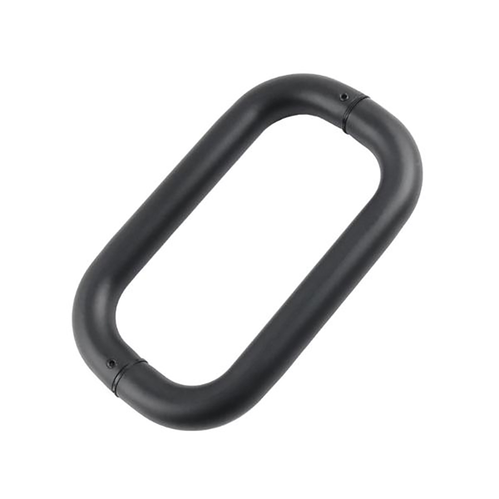 VCB 강화도어 손잡이 원형 마주 흑색 25 파이 184 200P 가구 인테리어