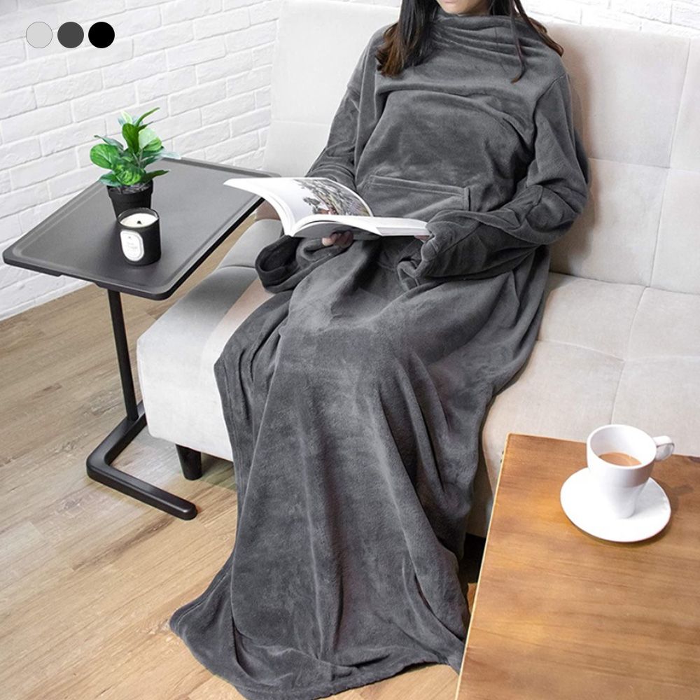 극세사 소매 담요 쇼파 블랭킷 휴대용 두꺼운 소파 집순이 집콕