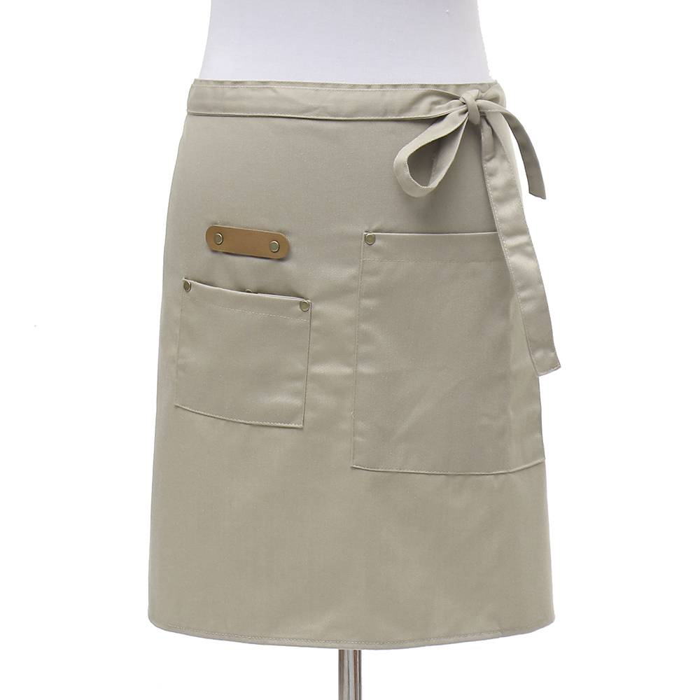 앨버트 허리 카페 주방 앞치마( 베이지) 주부 미니 반앞치마 허리랩 서빙 쉐프 셰프