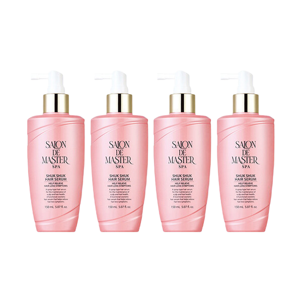 살롱드마스터 쓕쓕 헤어세럼 시즌2 핑크 150ml x4 두피세럼모발영양탈모케어 : 라운엠