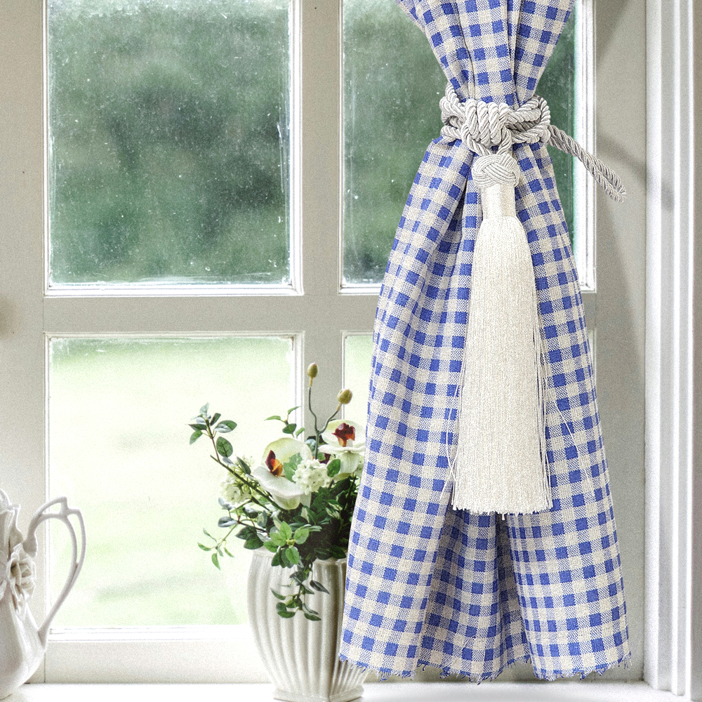 SFr 컬러 매듭 커튼 타이 자석 마그네틱 정리 커튼끈 장식